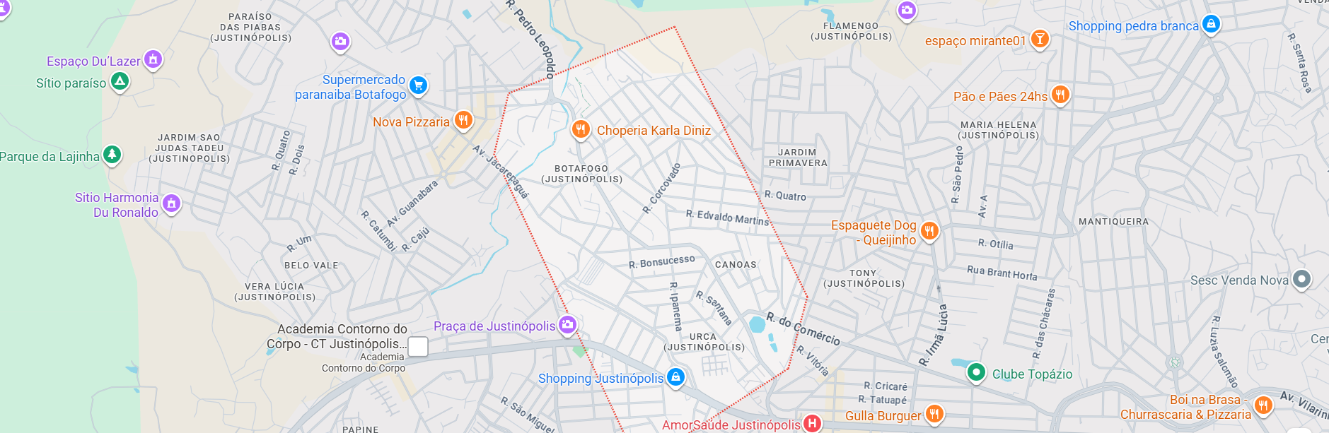 Mapa de cobertura PontualNet